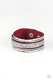 Rebel In Rhinestones - Red - Paparazzi Accessories