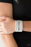 Rhinestone Rumble - White - Paparazzi Accessories
