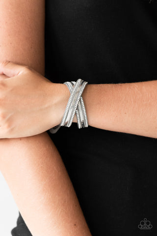 Rocker Rivalry - Silver - Paparazzi Accessories