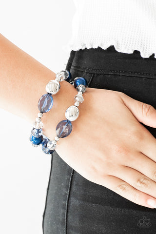 Downtown Dazzle - Blue - Paparazzi Accessories