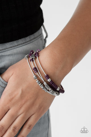 Tribal Spunk - Purple - Paparazzi Accessories