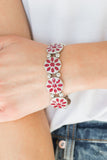 Dancing Dahlias - Red - Paparazzi Accessories