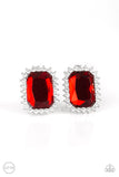 Downtown Dapper - Red Clip-On - Paparazzi Accessories