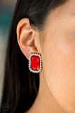 Downtown Dapper - Red Clip-On - Paparazzi Accessories