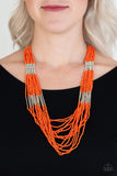Let It BEAD - Orange - Paparazzi Accessories