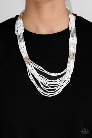 Let It BEAD - White - Paparazzi Accessories