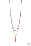 Keep Your Eye On The Pendulum - Copper - Paparazzi Accessories