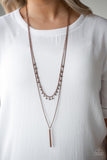 Keep Your Eye On The Pendulum - Copper - Paparazzi Accessories