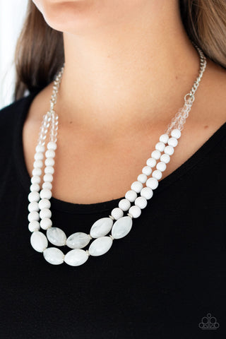 Sundae Shoppe - White - Paparazzi Accessories
