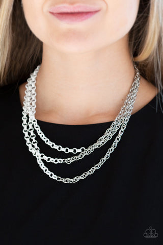 Turn Up The Volume - White - Paparazzi Accessories