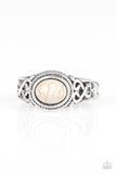 Set In Stone - White - Paparazzi Accessories