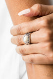Set In Stone - White - Paparazzi Accessories