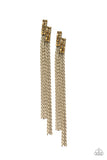 Radio Waves - Brass - Paparazzi Accessories