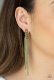 Radio Waves - Brass - Paparazzi Accessories