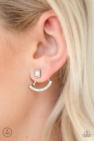 Delicate Arches - White- Paparazzi Accessories