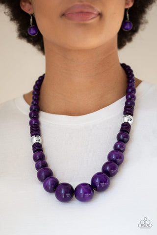 Panama Panorama - Purple - Paparazzi Accessories