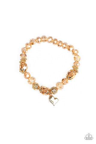 Right On The Romance - Gold - Paparazzi Accessories
