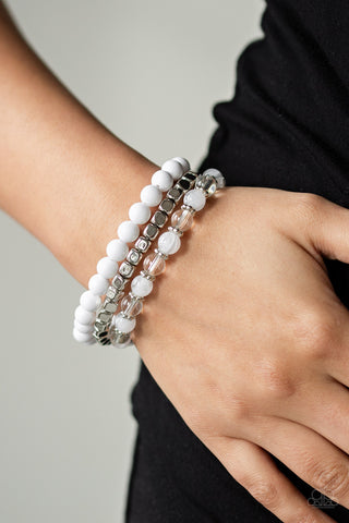 Globetrotter Glam - White - Paparazzi Accessories