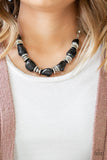 Stunningly Stone Age - Black - Paparazzi Accessories