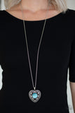 One Heart - Blue - Paparazzi Accessories