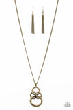 Courageous Contour - Brass - Paparazzi Accessories