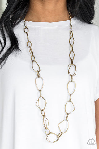 Attitude Adjustment - Brass - Paparazzi Accessories