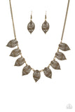 Leafy Lagoon - Brass - Paparazzi Accessories