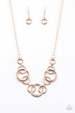 Going In Circles - Rose Gold - Paparazzi Accessories