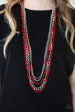 Industrial Vibrance - Red - Paparazzi Accessories