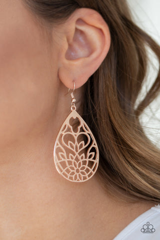 Lovely Lotus - Rose Gold - Paparazzi Accessories