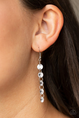 Trickle-Down Effect - White - Paparazzi Accessoires