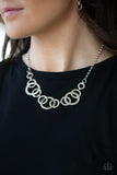 Going In Circles - Silver - Paparazzi Accessories