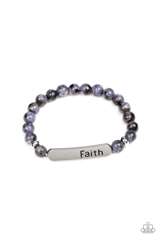 Faith In All Things - Purple - Paparazzi Accessories