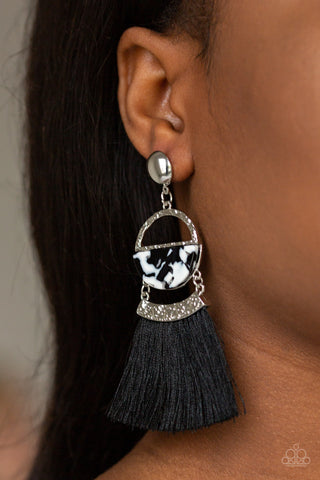 Tassel Trot - Black - Paparazzi Accessories