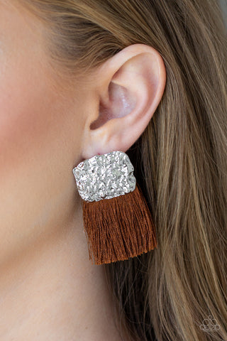 Plume Bloom - Brown - Paparazzi Accessories