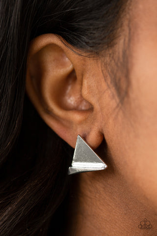 Die TRI-ing - Silver  - Paparazzi Accessories