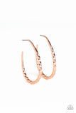 Twisted Edge - Rose Gold - Paparazzi Accessories