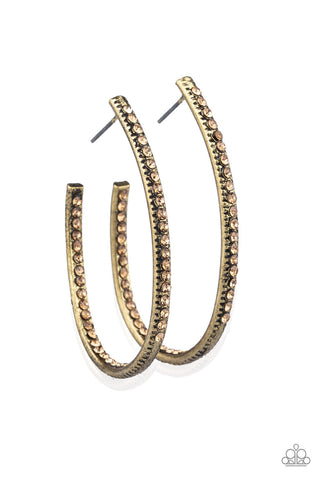 Globetrotting Glitter - Brass - Paparazzi Accessories