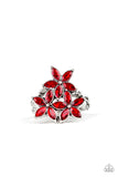 Gardenia Grandeur - Red - Paparazzi Accessories