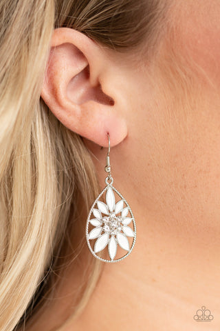 Floral Morals - White - Paparazzi Accessories