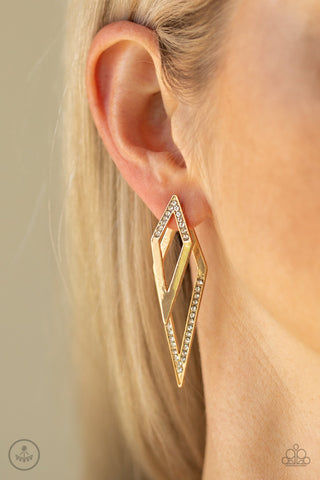 Point-BANK - Gold - Paparazzi Accessories