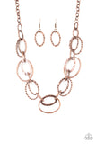 Bend OVAL Backwards - Copper - Paparazzi Accessories