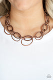 Bend OVAL Backwards - Copper - Paparazzi Accessories