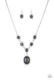Metro Medallion - Black - Paparazzi Accessories