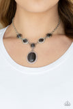 Metro Medallion - Black - Paparazzi Accessories