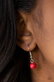 Desert Plumes - Red - Paparazzi Accessories