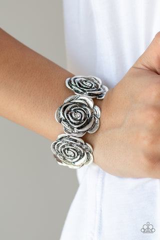 Floral Flamboyancy - White - Paparazzi Accessories