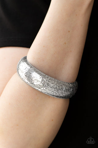 Tread Lightly - Silver - Paparazzi Accessories