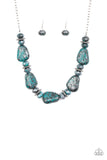 Prehistoric Fashionista / Stone Age Envy Set - Blue - Paparazzi Accessories