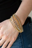 Metallic Horizon - Gold - Paparazzi Accessories